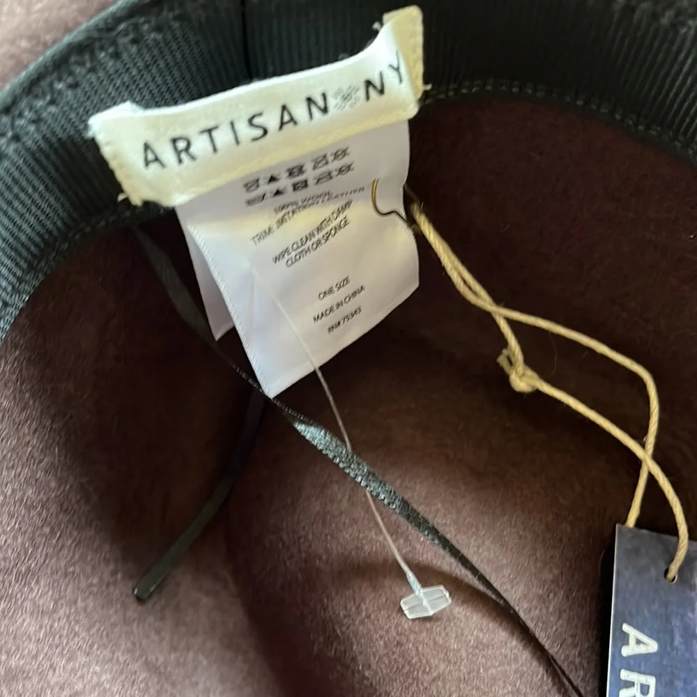 NWT ARTISAN NY 100% Wool Adjustable Hat Brim Brown / Chocolate